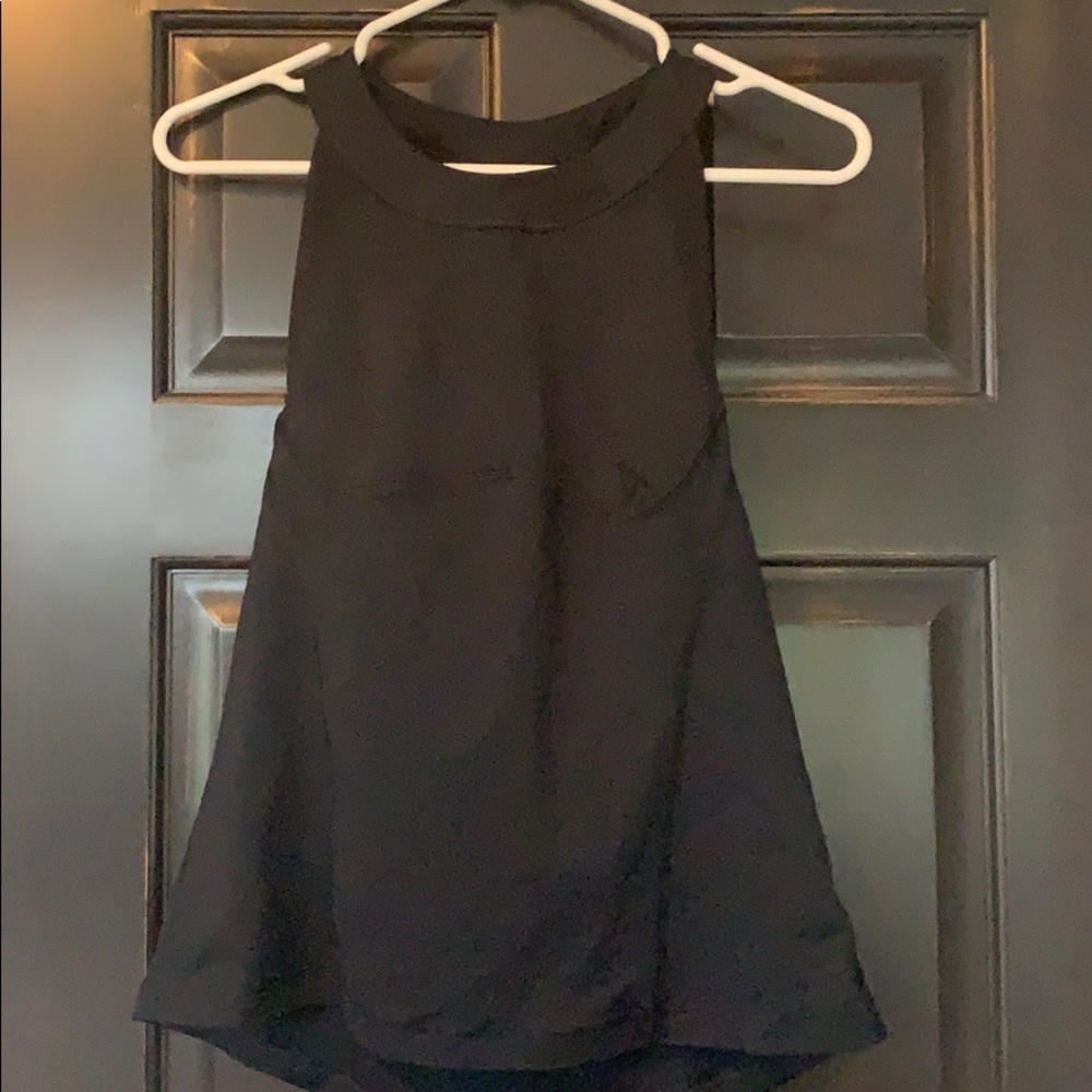 Lululemon sports bra with a tank cute open back